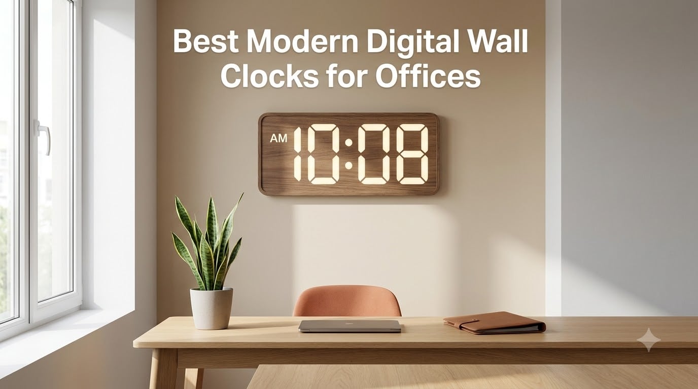 Best Modern Digital Wall Clocks for Offices