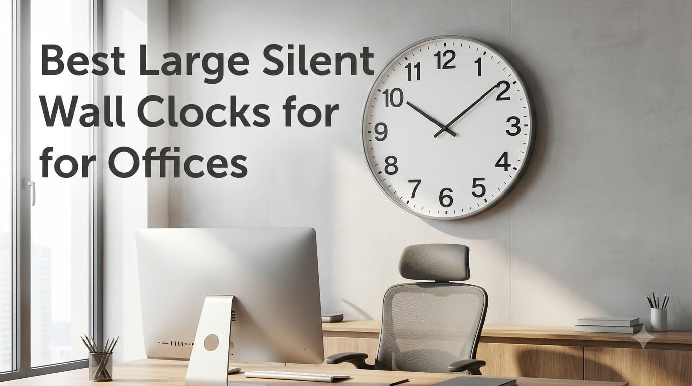 Best Large Silent Wall Clocks for Offices