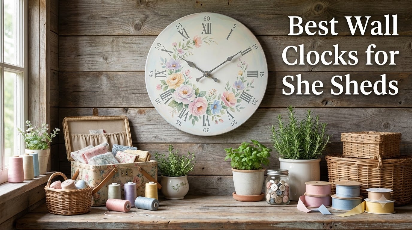 Best Wall Clocks for She Sheds