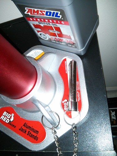BIG RED T43004 Torin Aluminum Jack Stands with Locking Support Pins: 3 Ton (6,000 lb) Capacity, Red/Silver, 1 Pair customer photo 1