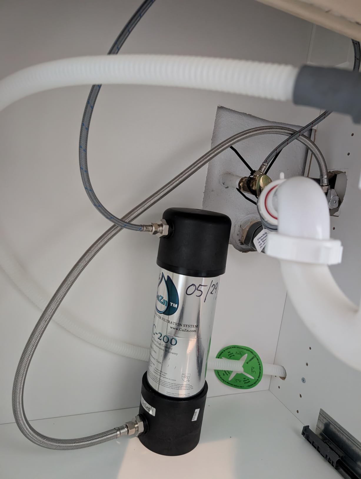 CuZn UC-200 Under Sink Water Filter, NSF/ANSI 42 & 372, 5-Year Filter Life customer photo 2