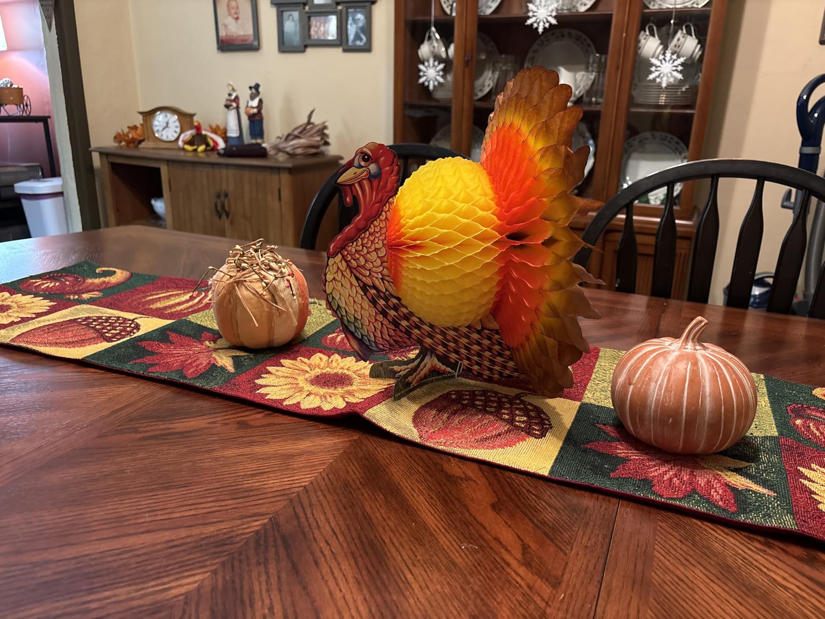 Beistle Tissue Paper Turkey Centerpiece Thanksgiving Party Autumn Fall Harvest Home Decor, Pkg/1 customer photo 1