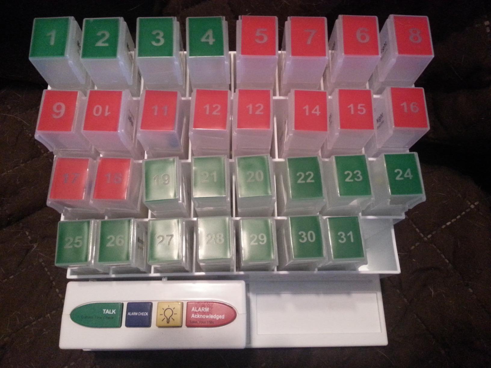 MedCenter 31-Day Pill Organizer System with 4-Time Talking Alarm customer photo 2