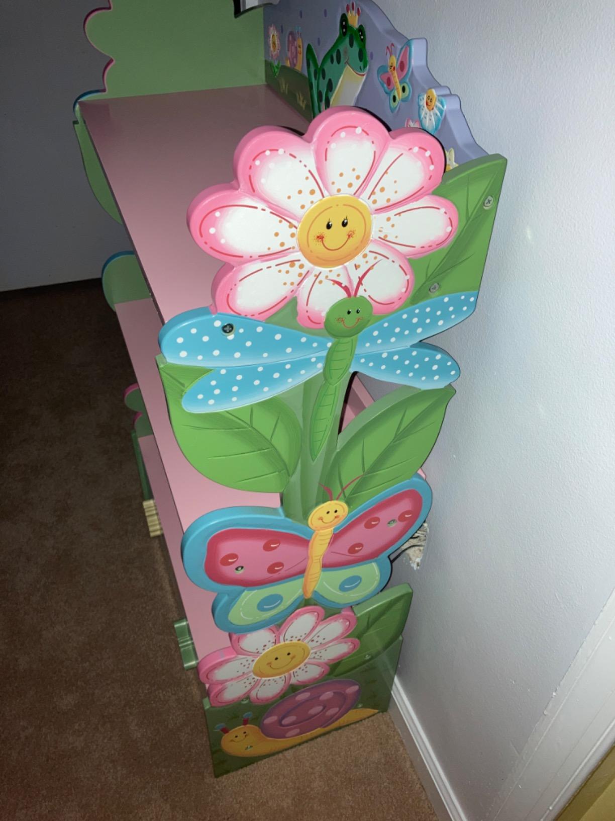 Fantasy Fields Magic Garden Multi-Tiered Wooden Children's Bookshelf customer photo 2