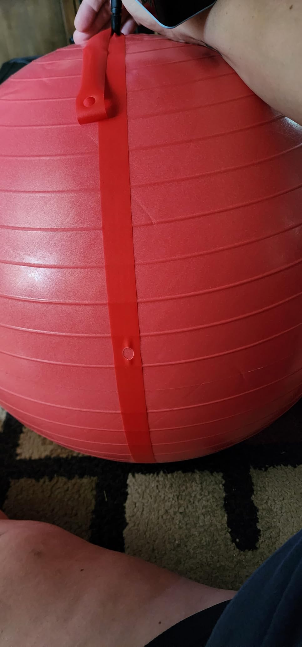 THERABAND Exercise and Stability Ball for Improved Posture, Balance, Core Fitness, Coordination and Rehab customer photo 2