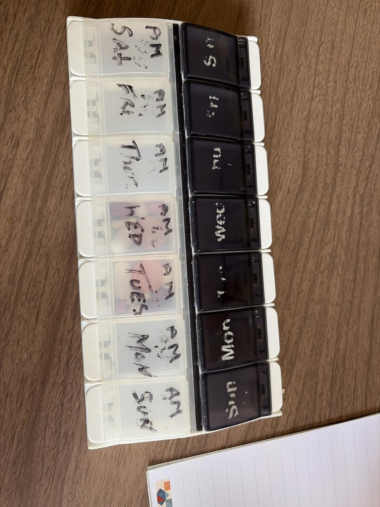 Ezy Dose Weekly (7-Day) AM/PM Pill Organizer, X-Large Case, Blue/Purple customer photo 2