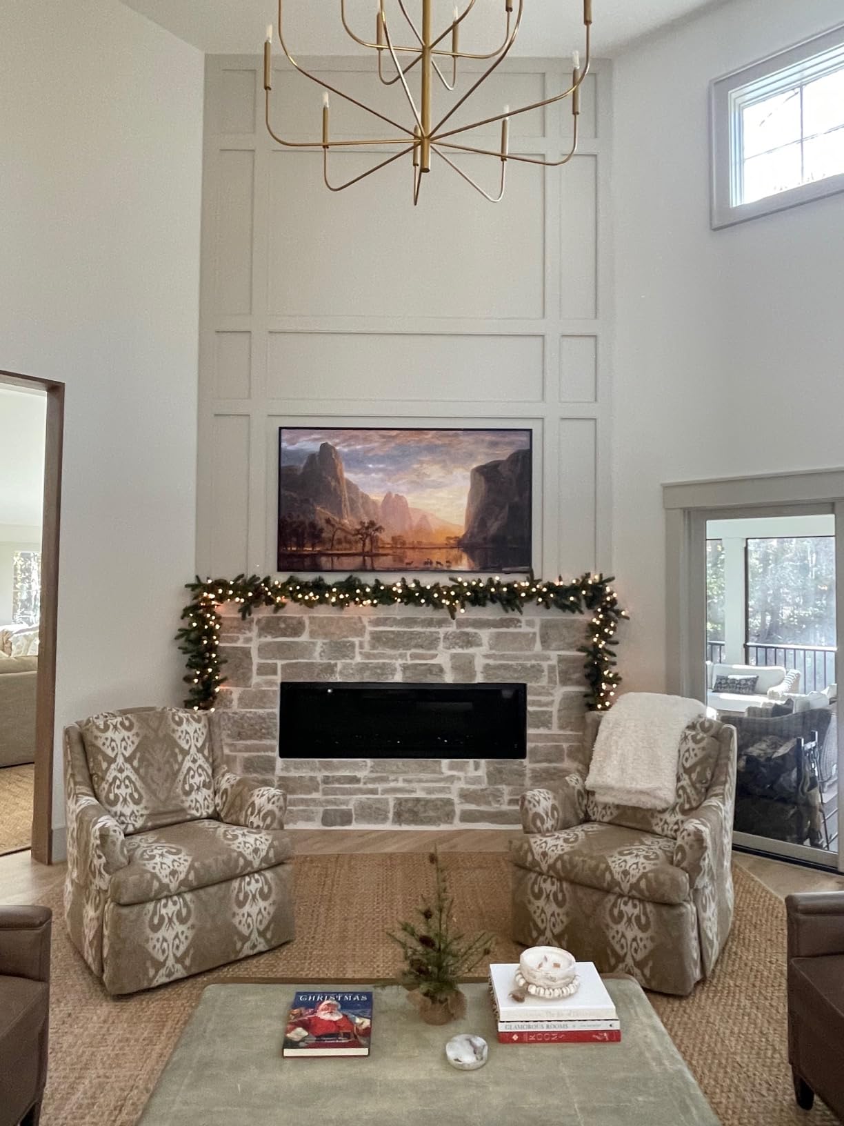 National Tree Company 9ft Pre-Lit Carolina Pine Christmas Garland customer photo 2