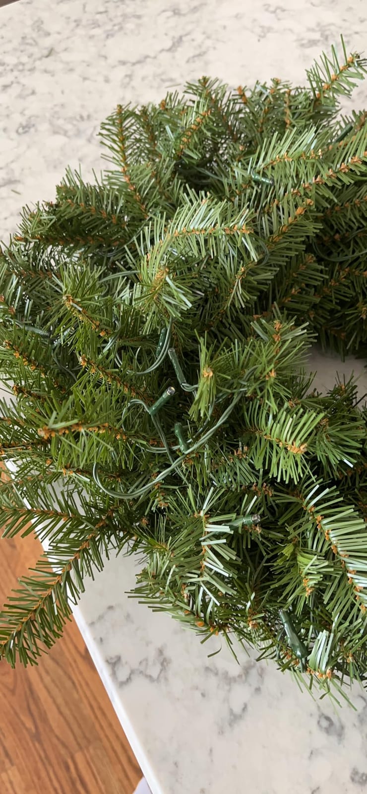 National Tree Company 24in Pre-Lit Norwood Fir Artificial Christmas Wreath customer photo 2