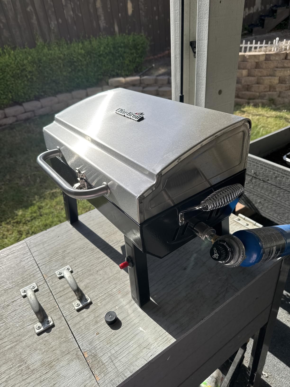 Charbroil 1-Burner Portable Gas Grill, Stainless Steel - 465640214 customer photo 1