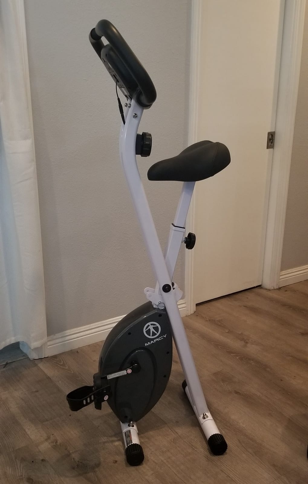 Marcy Foldable Upright Exercise Bike with Adjustable Resistance for Cardio Workout & Strength Training - Multiple Styles Available customer photo 2