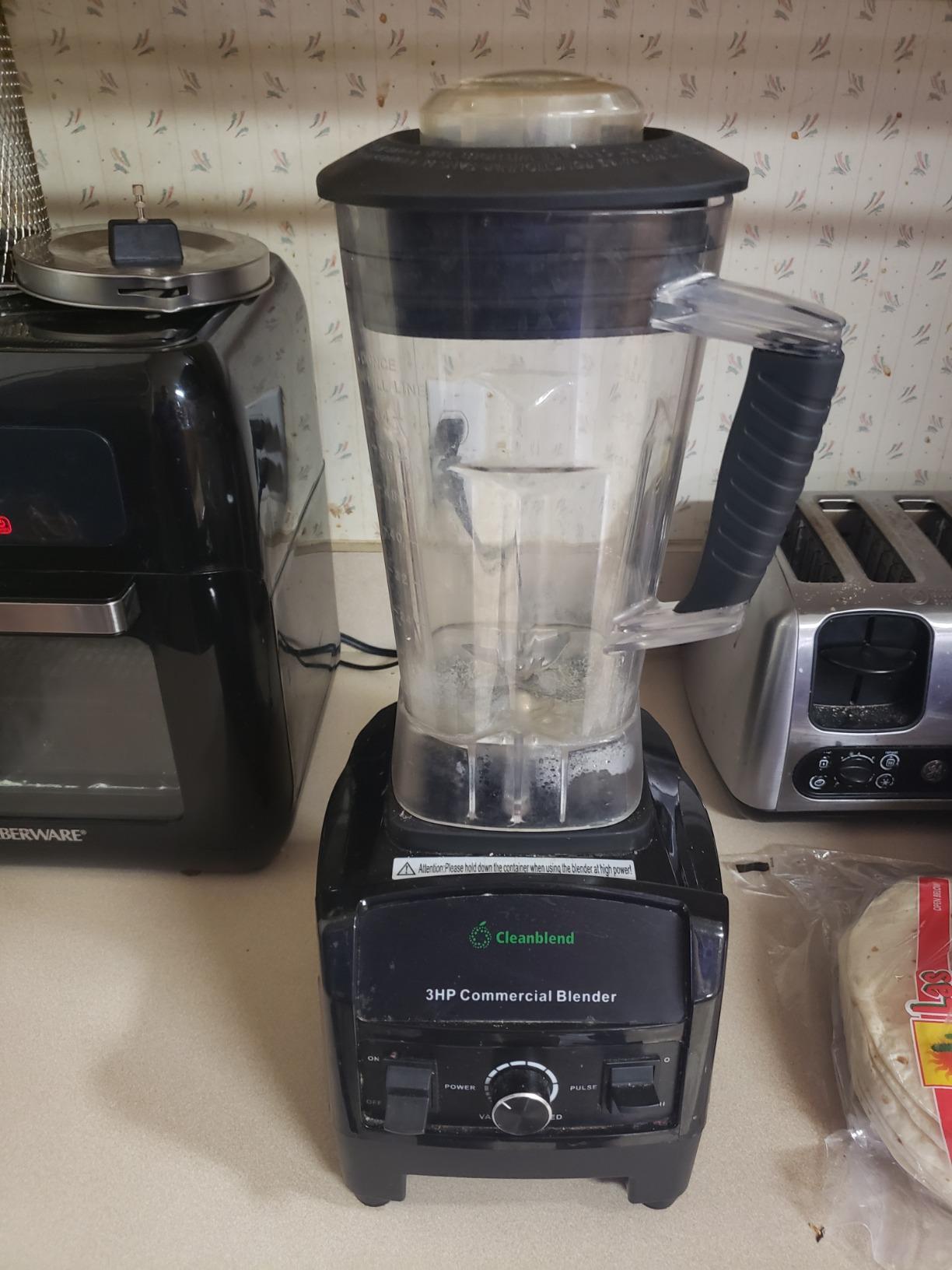 Cleanblend Commercial Blender with 5-Year Full Warranty - 1800W, 3HP, 64oz High-Performance Professional Countertop Blender with Stainless Steel Blades customer photo 1