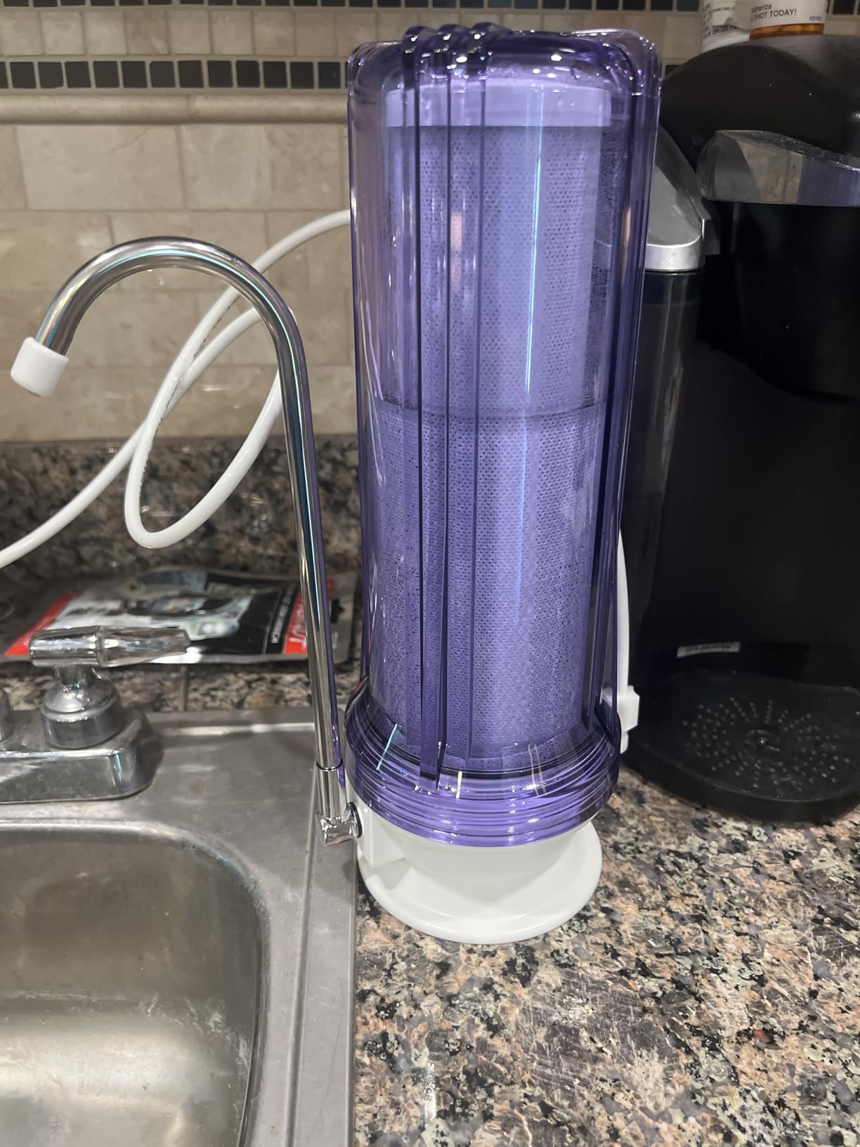 iSpring CKC1C Chlorine Removal Countertop Water Filter System, 10000 Gal customer photo 2