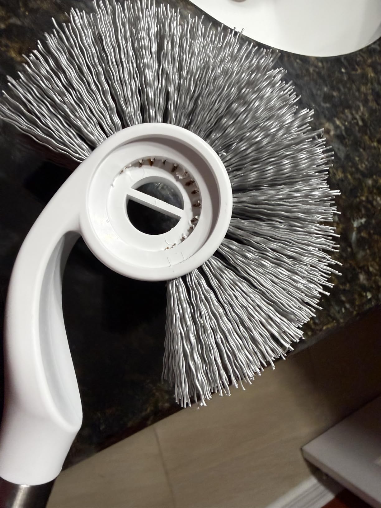 simplehuman Toilet Brush with Caddy, Stainless Steel, White customer photo 1