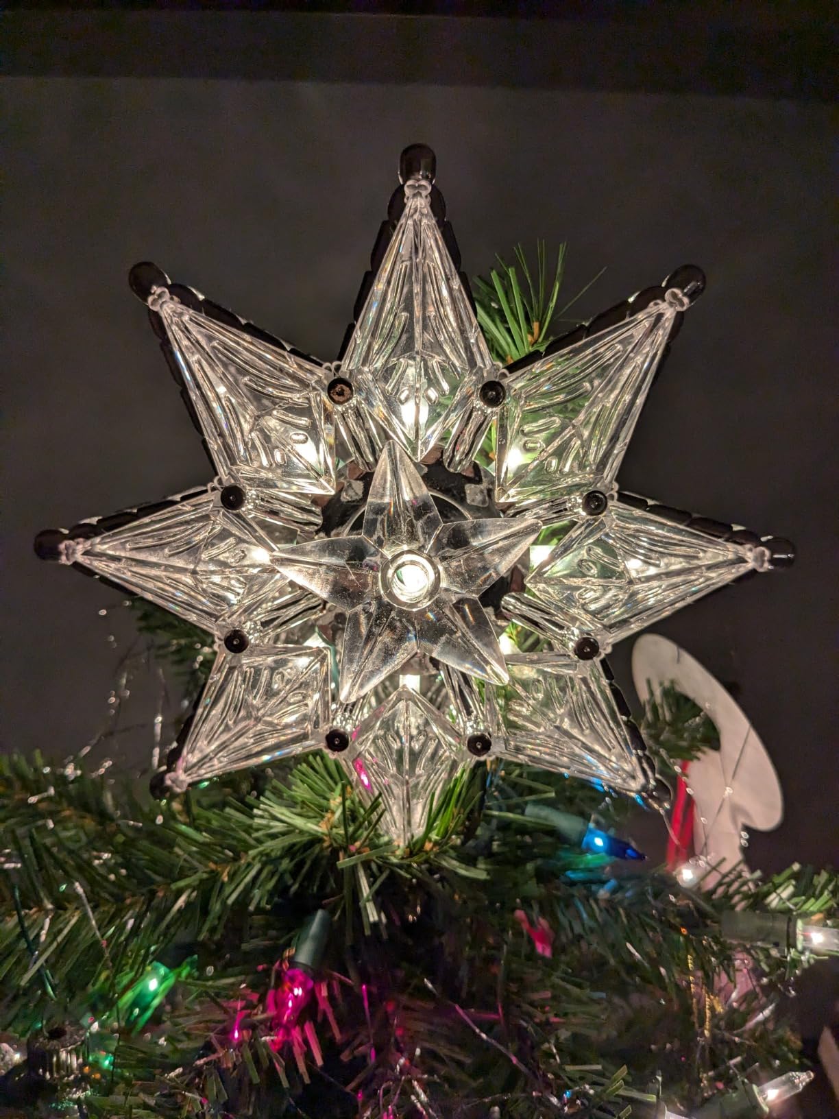 Kurt Adler 10-Light 8-Point Star Christmas Treetop, 8-Inch, Multi-Colored customer photo 1
