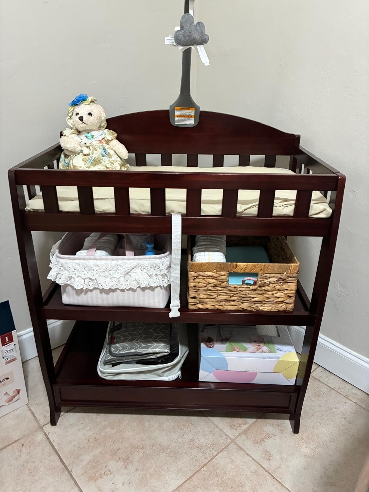 Delta Children Infant Changing Table with Pad, White customer photo 2