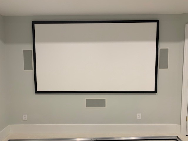 Silver Ticket Products STR Series 6 Piece Home Theater Fixed Frame 4K / 8K Ultra HD, HDTV, HDR & Active 3D Movie Projection Screen, 16:9 Format, 120