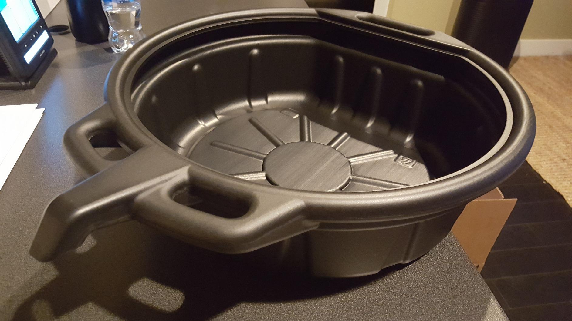 Capri Tools CP21021 Portable Oil Drain Pan, Anti-Freeze, Black customer photo 1