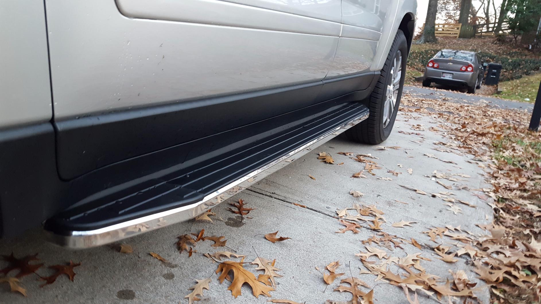 TAC Running Boards Fit 2007-2017 Chevy Traverse (Exclude Denali) | 2007-2016 GMC Acadia (Excluding Denali) | 2007-2010 Saturn Outlook | 2007-2009 Buick Enclave SUV Aluminum Black Side Steps 2 Pcs customer photo 2