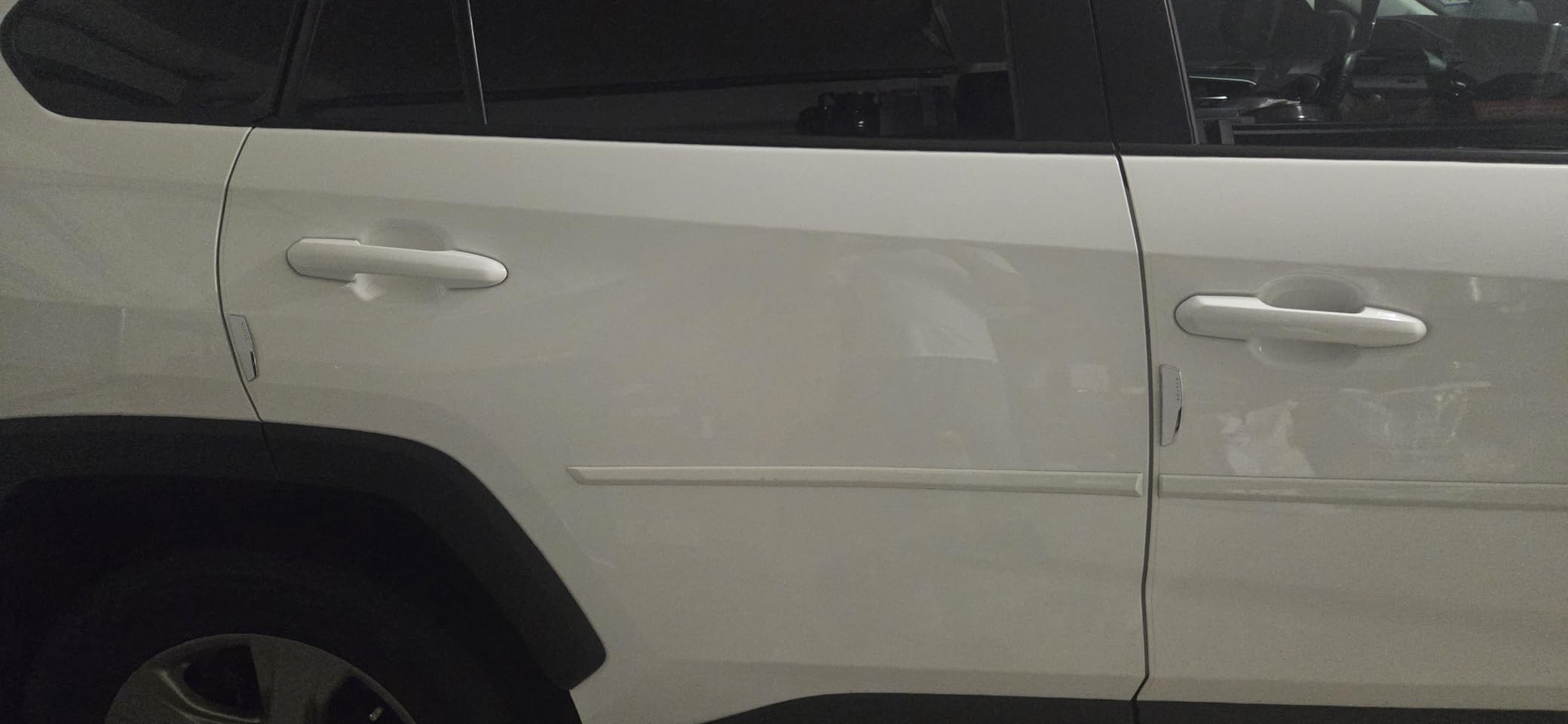 4 Pcs Status High Glossy Slim Door Edge Guards Bumper Protector Trim Guard Sticker Molding for Motors Auto Vehicle Silver Color customer photo 1