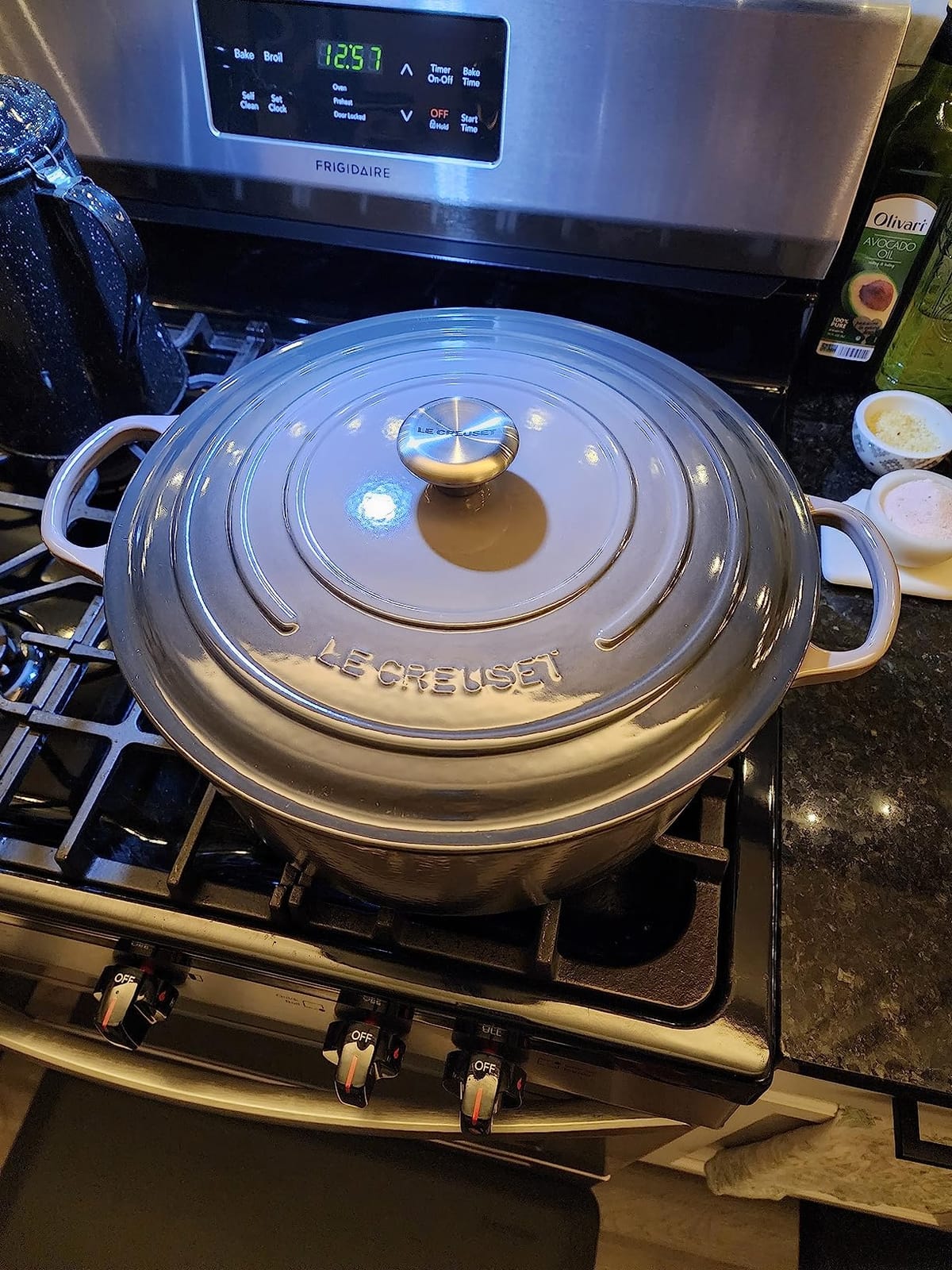Le Creuset Enameled Cast Iron Round Dutch Oven, 7.25 qt., Flame customer photo 1