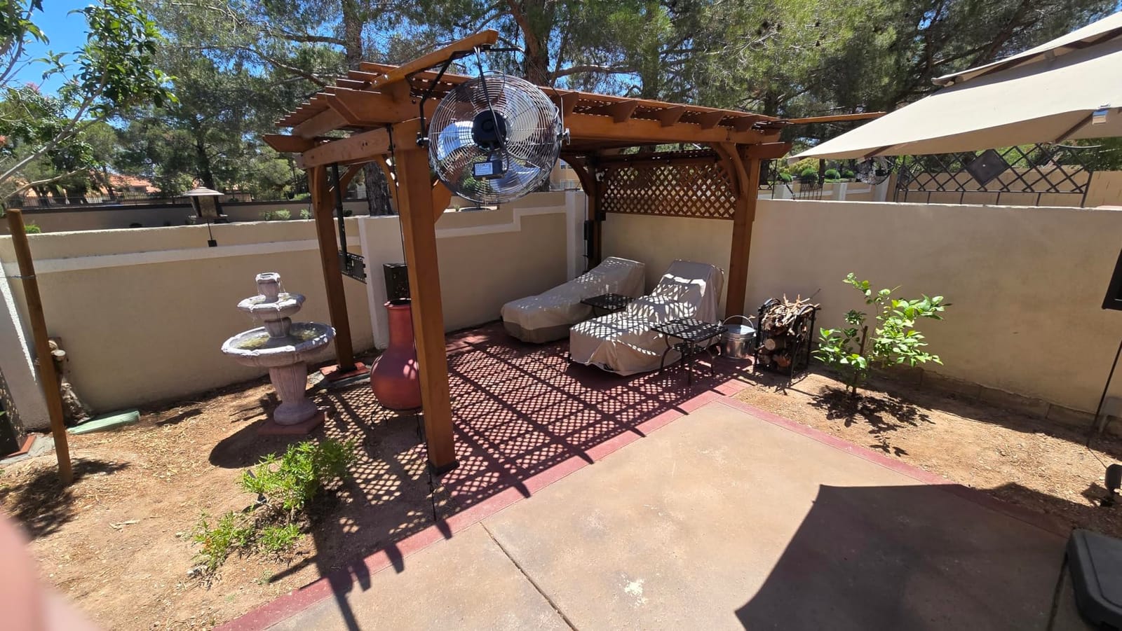 Backyard Discovery Beaumont 10' x 10' Traditional Cedar Wood Pergola Kit with Trellis Roof, All-Season Durability, High-Wind Rating, PowerPort, Shade for Outdoor Patio, Deck, Garden, and Entertaining customer photo 2