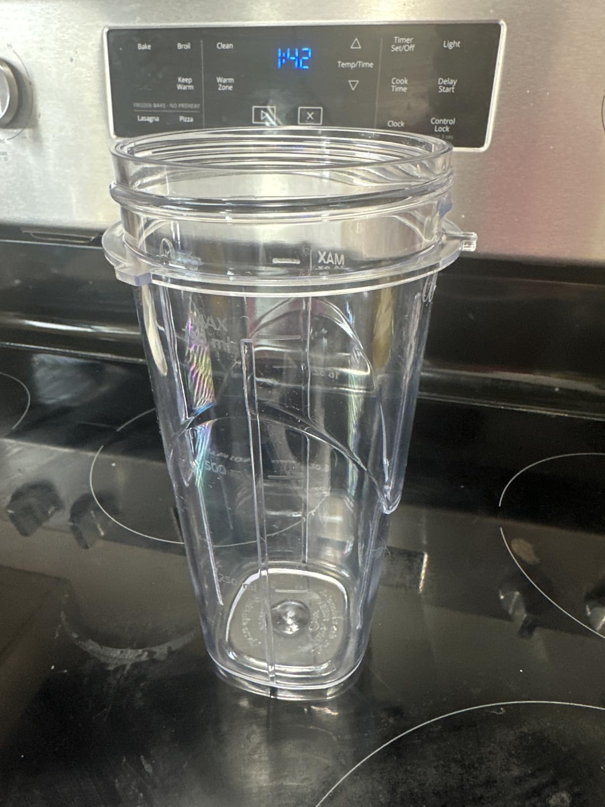 Oster Pro 1200 Smoothie Blender with Glass Jar & 24oz To-Go Cup, Countertop Kitchen Blender with 7 Speeds, 1200W Power, Brushed Nickel customer photo 1