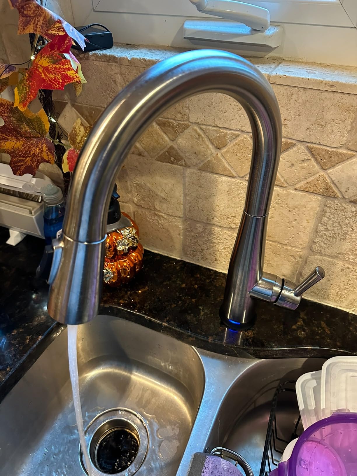 Delta Essa Brushed Nickel Touch Kitchen Faucet with Pull Down Sprayer, Modern Single Hole Touch On Kitchen Sink Faucet, Single Handle, Arctic Stainless 9113T-AR-DST customer photo 2