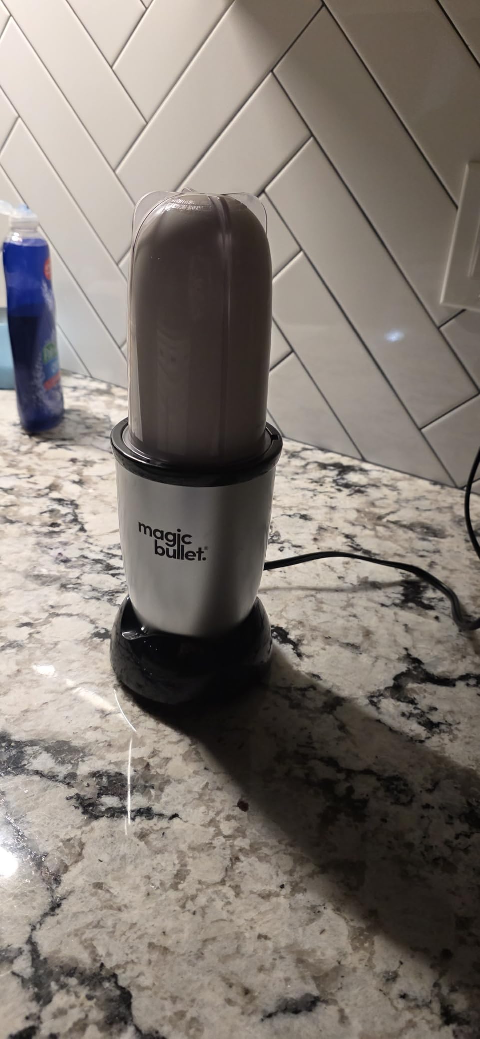 magic bullet Personal Blender for Shakes, Smoothies, Food Prep, and Frozen Blending, 22 Ounces, 250 Watt, Silver, MBR-1101 customer photo 1