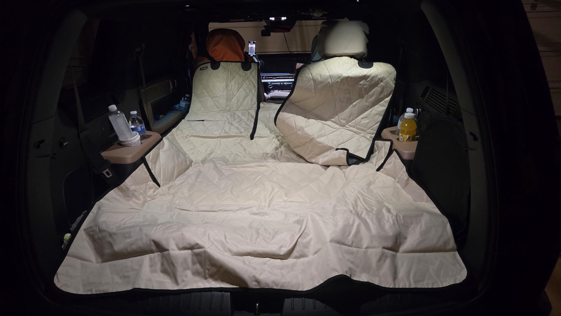 4Knines SUV Cargo Liner for Dogs, Fold Down Seats, Black Large customer photo 1