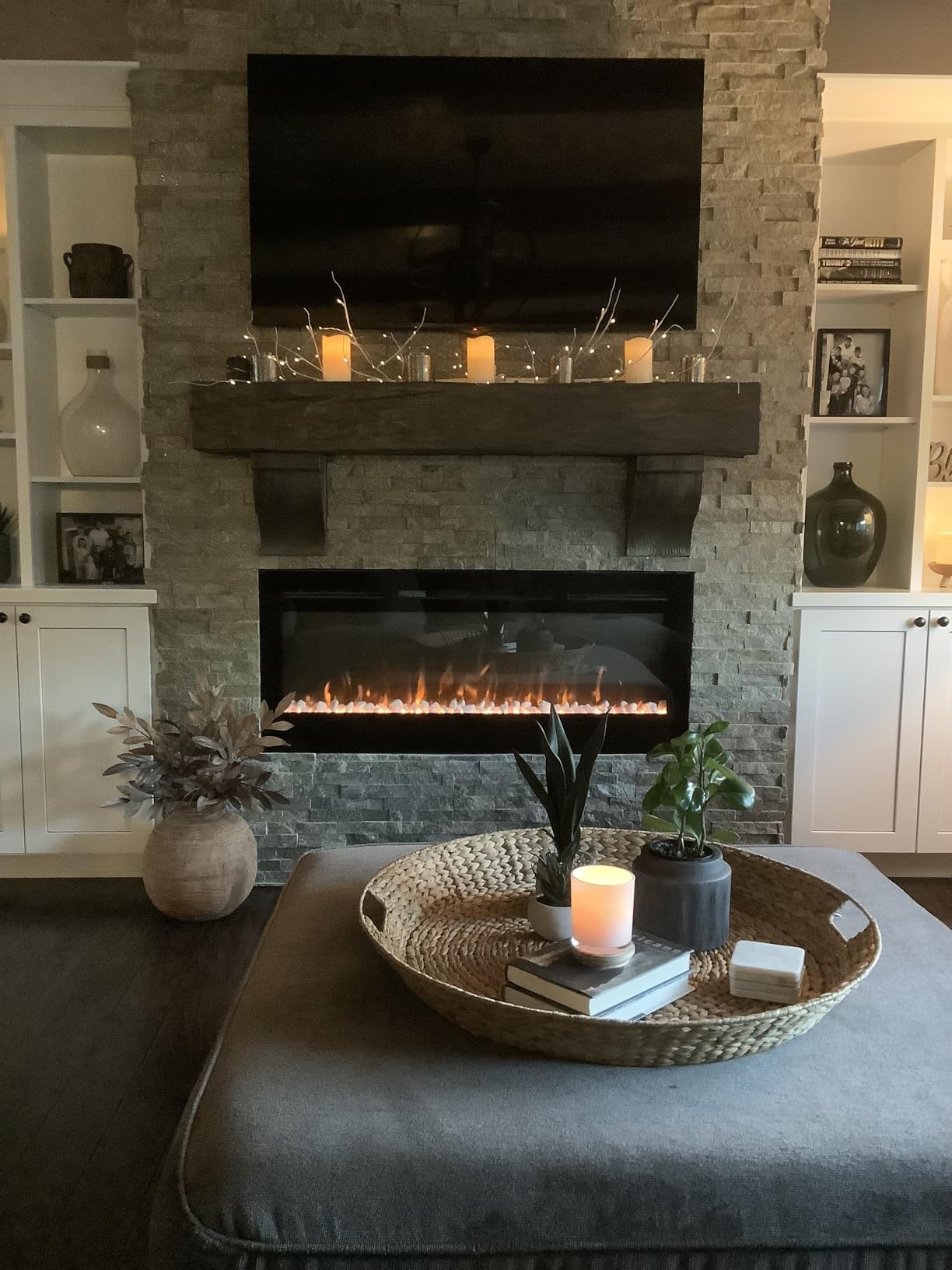 Touchstone Smart Electric Fireplace-The Sideline 60