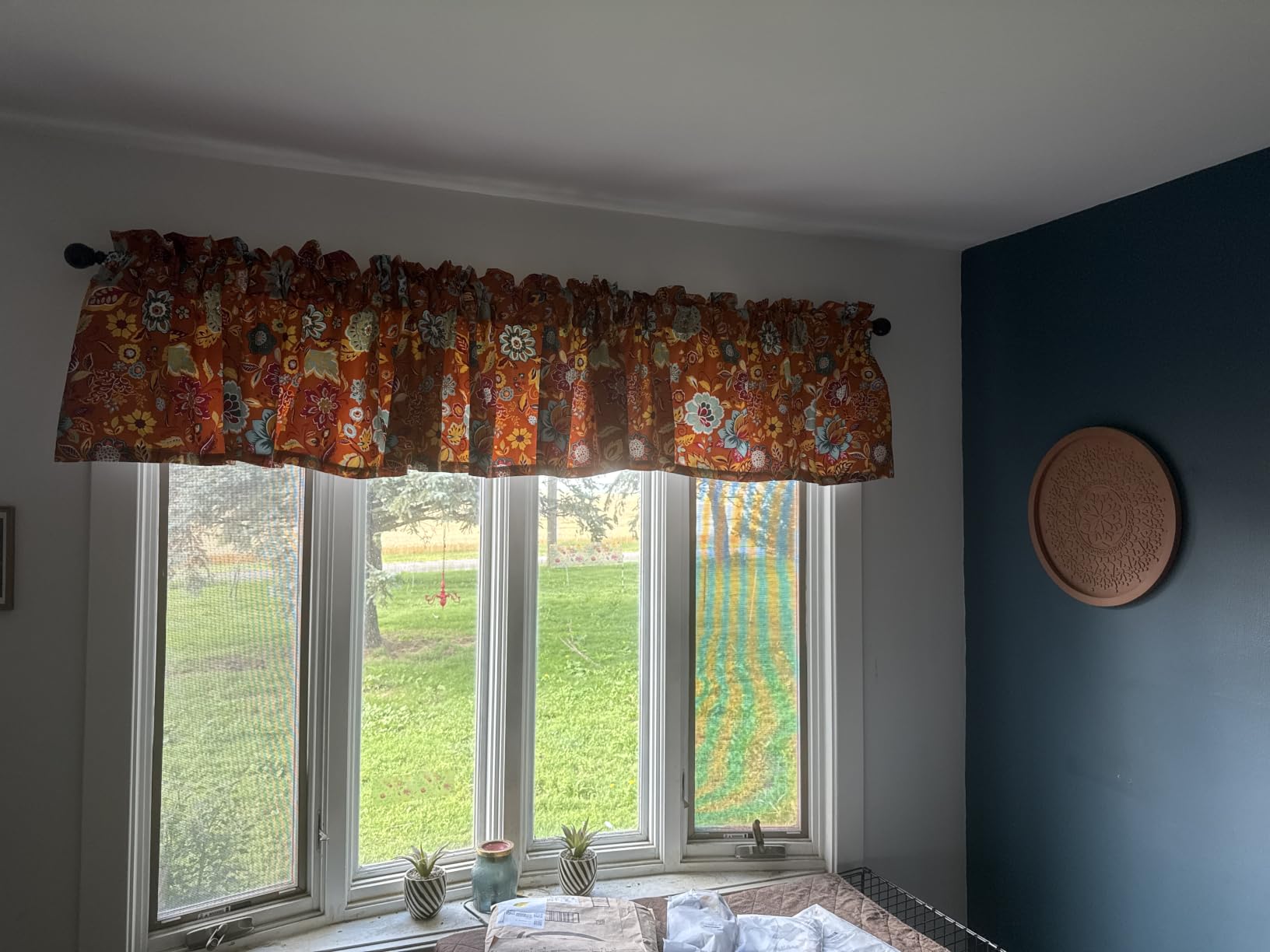 Astoria Window Valance, White, 84x19