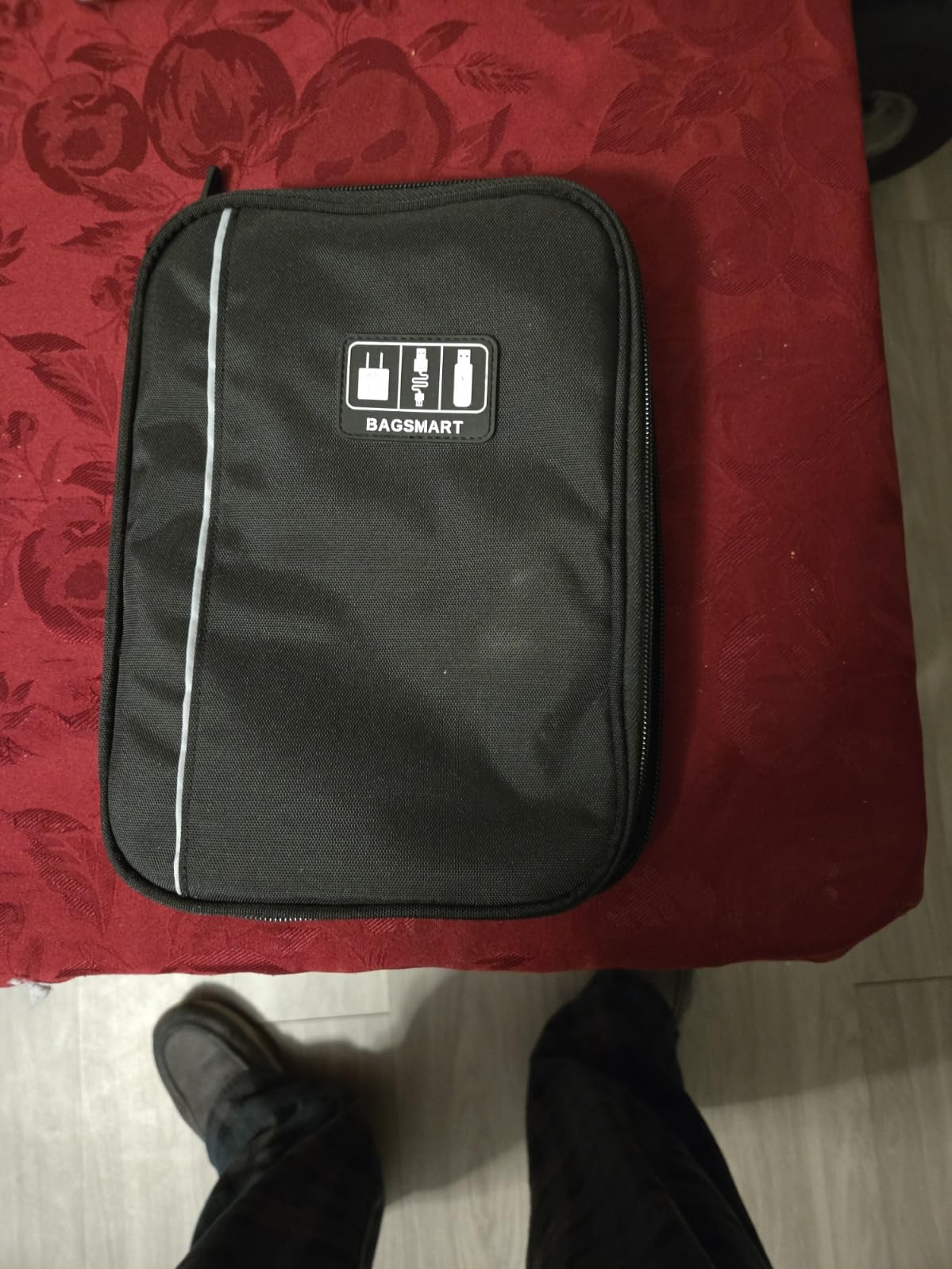 BAGSMART Large Electronic Organizer Travel Case for Tech Accessories, Black customer photo 1