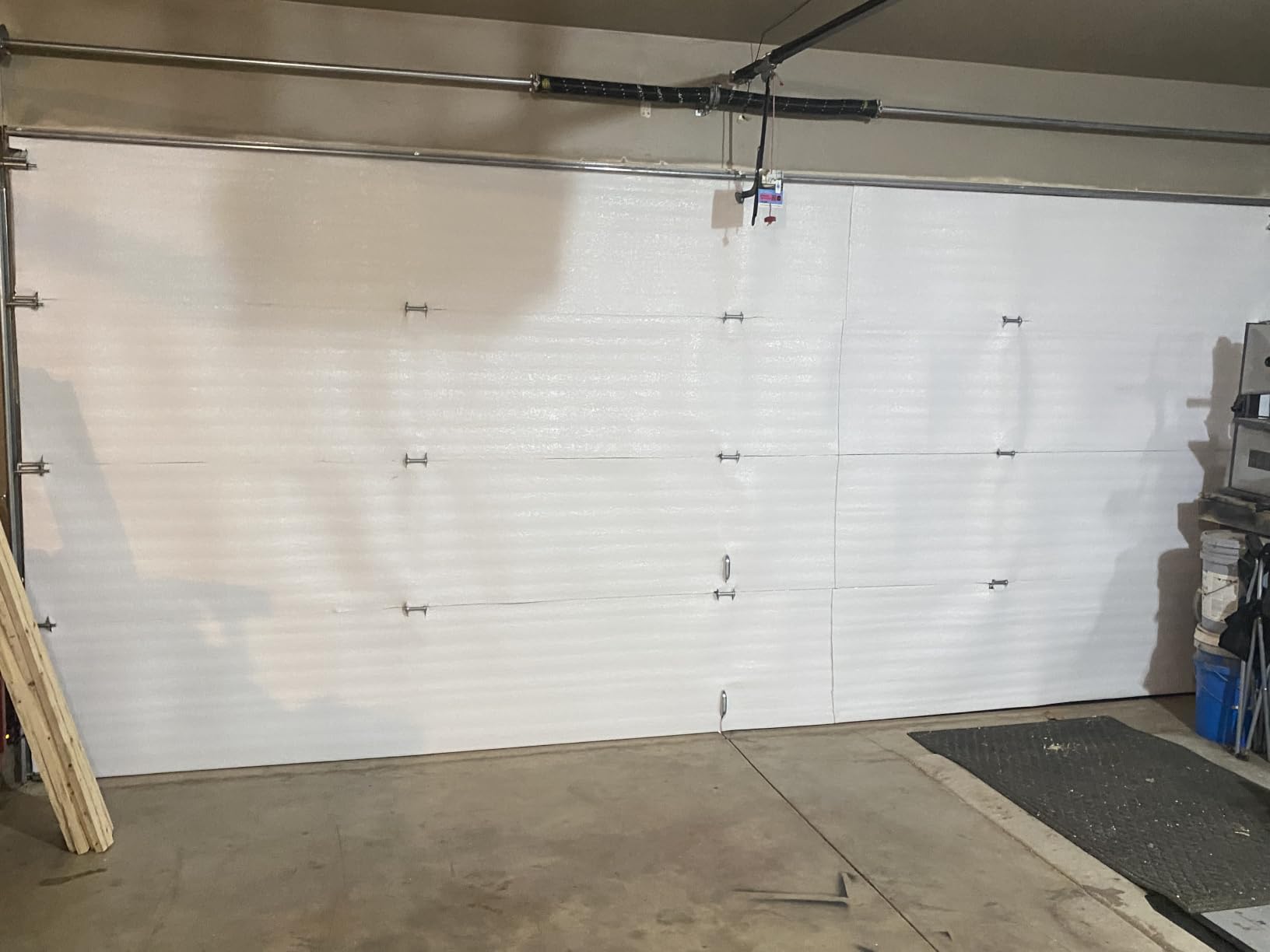 US Energy Products NASA Tech White Reflective Foam Core Garage Door Insulation Kit (9L x 7H) or (9L x 8H) Single Garage Doors R8 (Upgraded Tape) customer photo 2