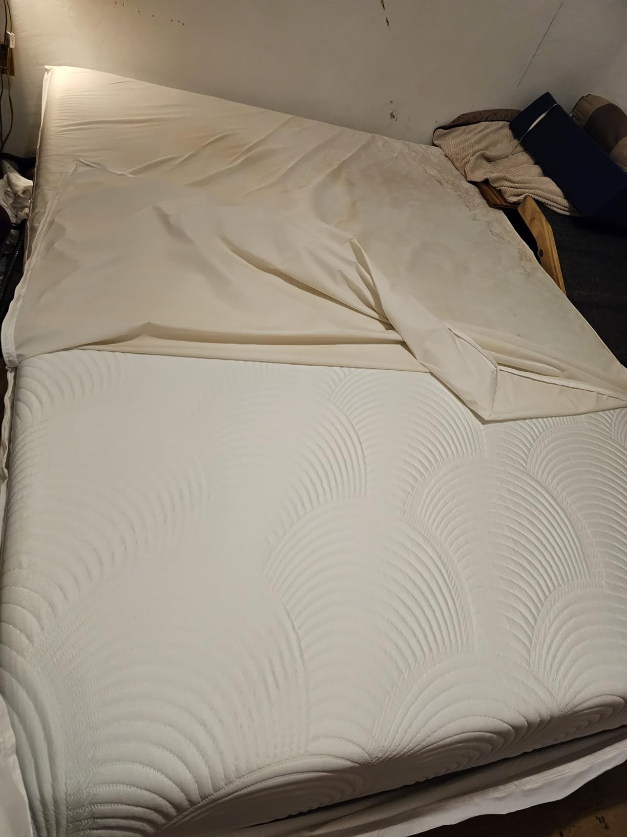 AllerEase Ultimate Allergy Protection and Comfort Zippered Mattress Protector Queen, White customer photo 2