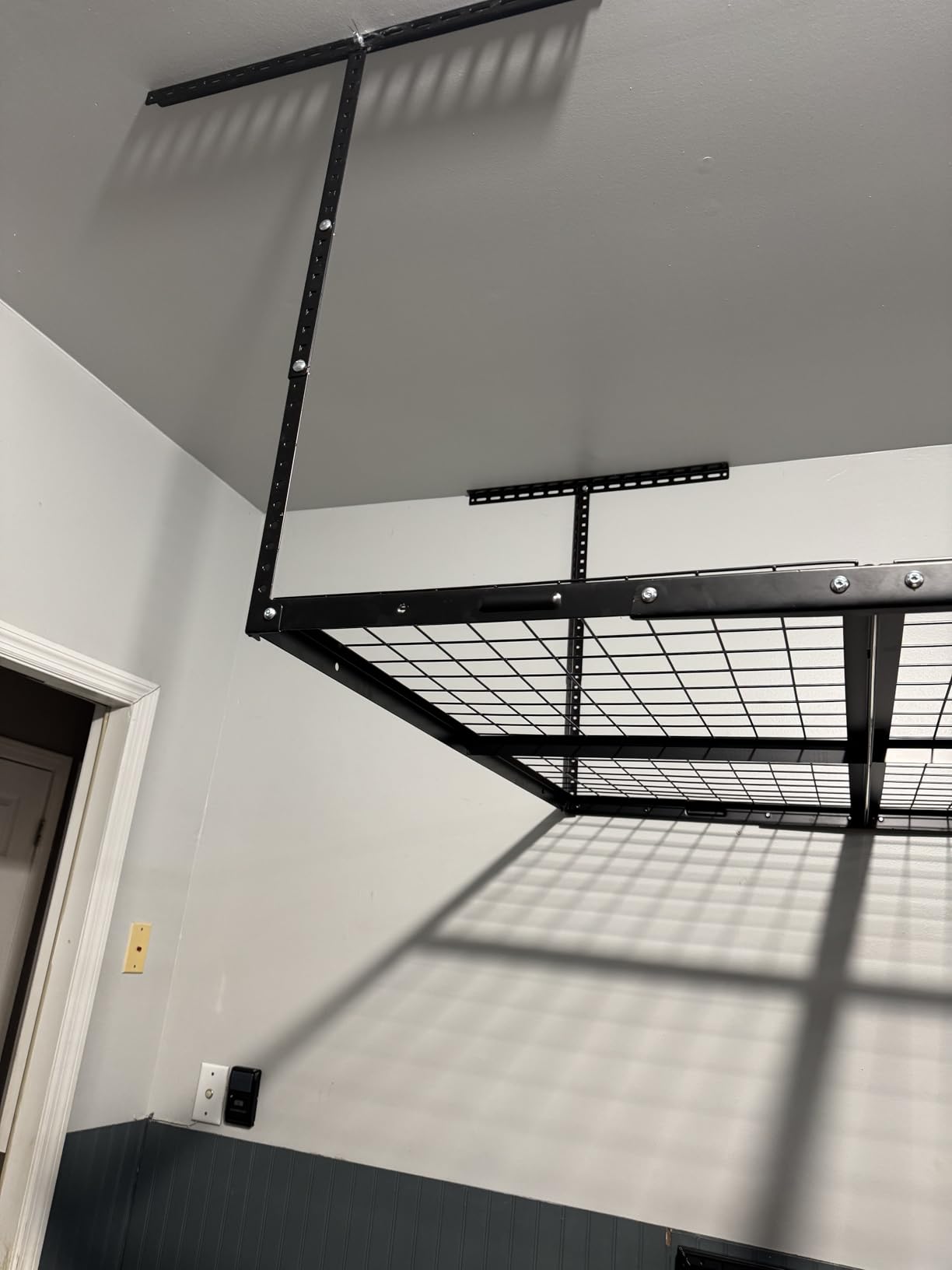 FLEXIMOUNTS 4x8 Overhead Garage Ceiling Storage Rack Organization, Black customer photo 1