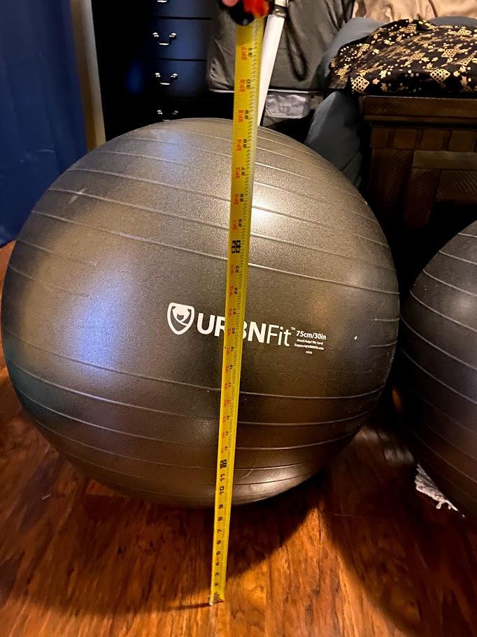 URBNFit Yoga Ball - Anti-Burst Exercise Ball Large customer photo 1