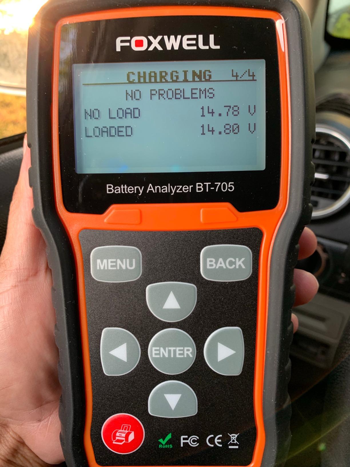 FOXWELL BT705 Car Battery Tester 24V 12V, Alternator and Load Tester customer photo 1