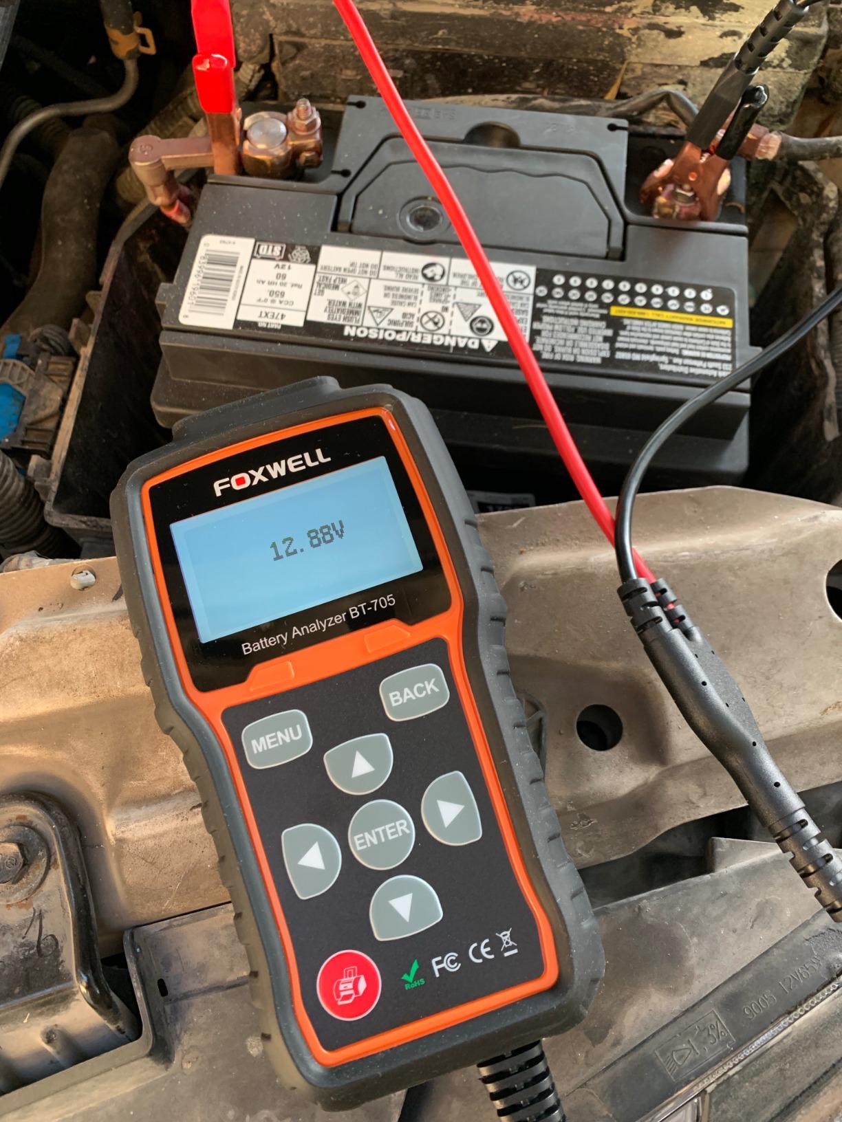 FOXWELL BT705 Car Battery Tester 24V 12V, Alternator and Load Tester customer photo 2
