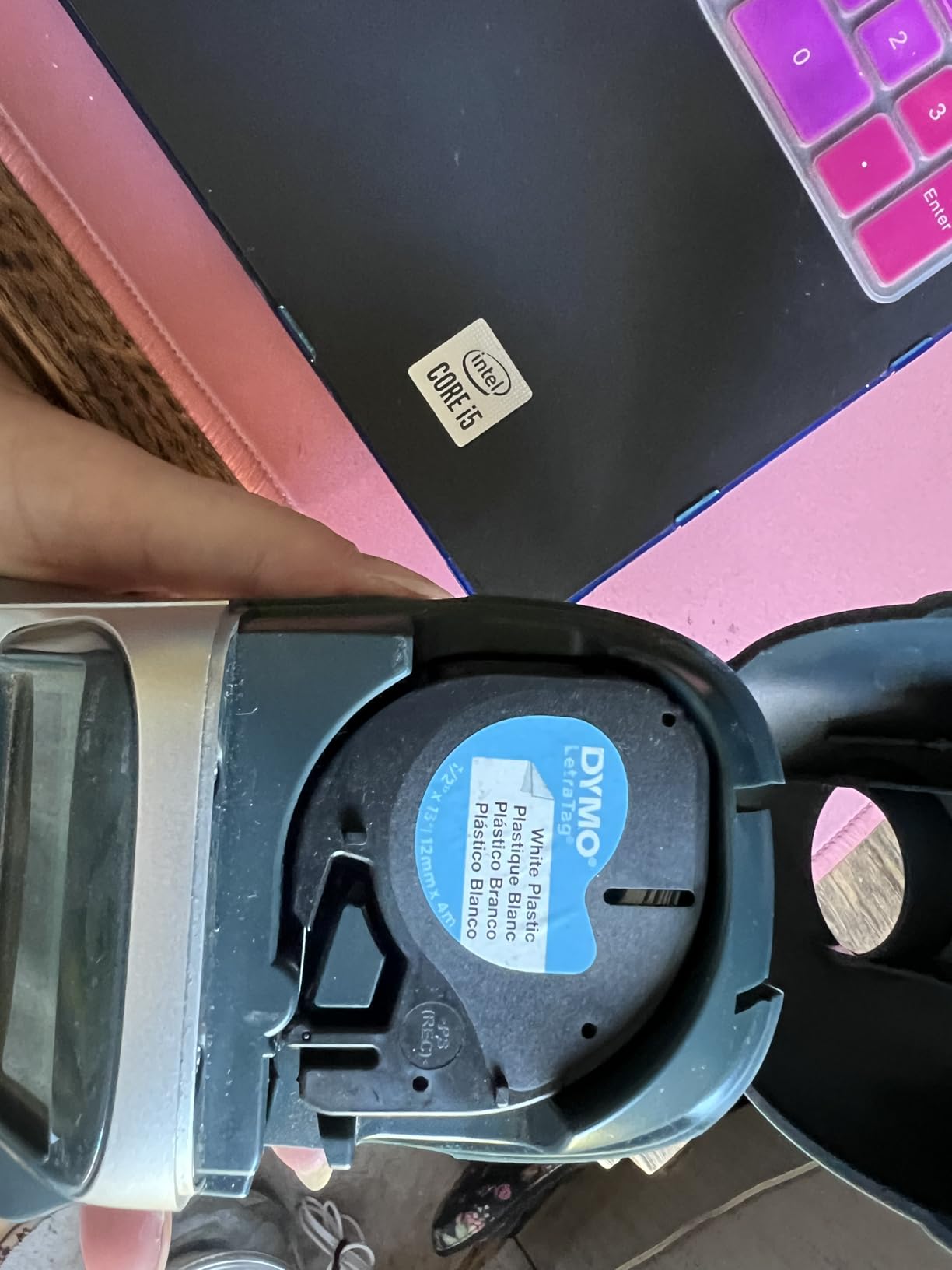 DYMO Label Maker Machine with 3 Tapes - 100H LetraTag Handheld, Includes 3 LT Label Tapes, Perfect for Home & Office Organization customer photo 1