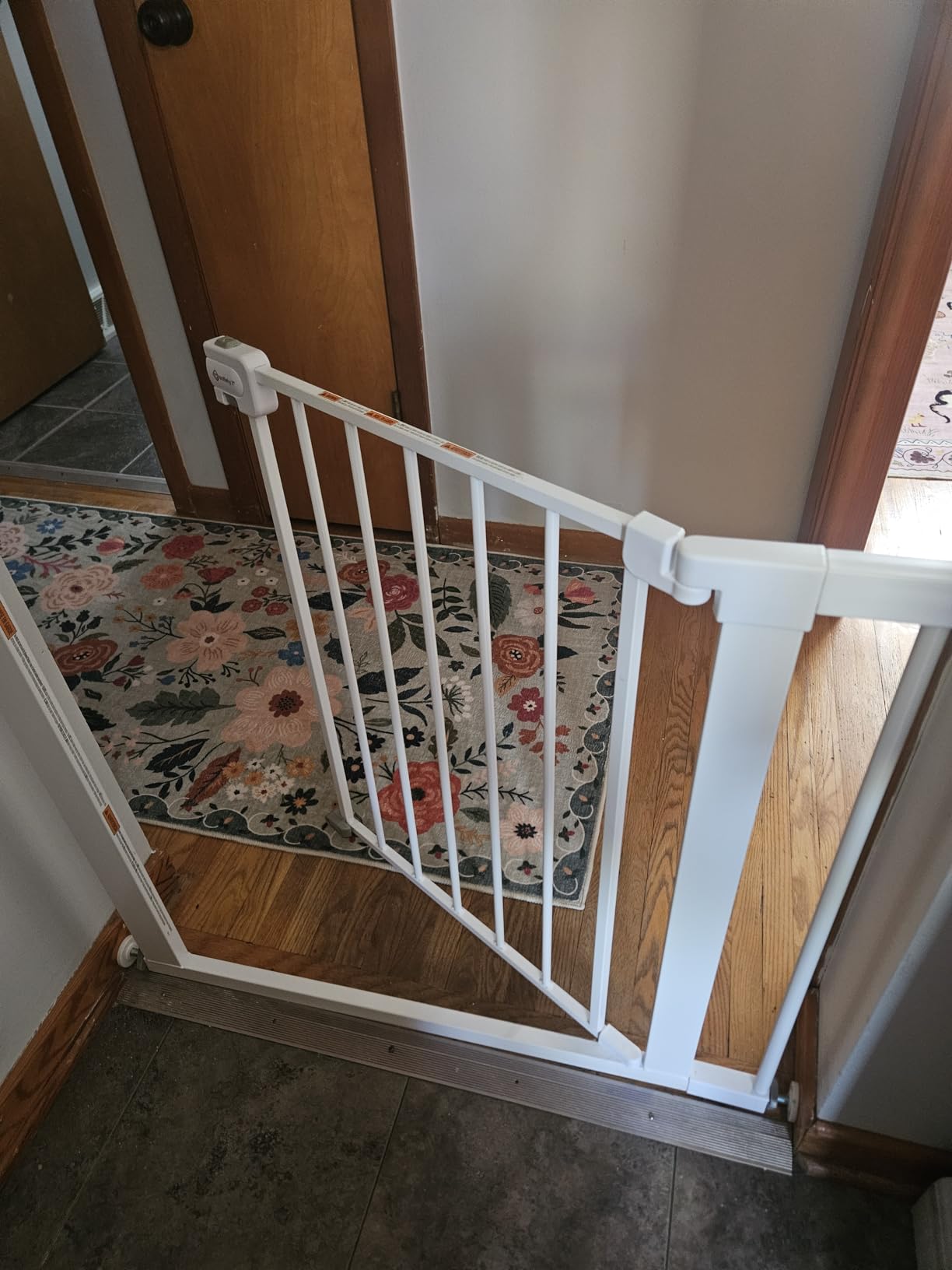Safety 1st Easy Install Walk Thru Baby Gate for Doorway With Door, Dog Gates, Fits 29
