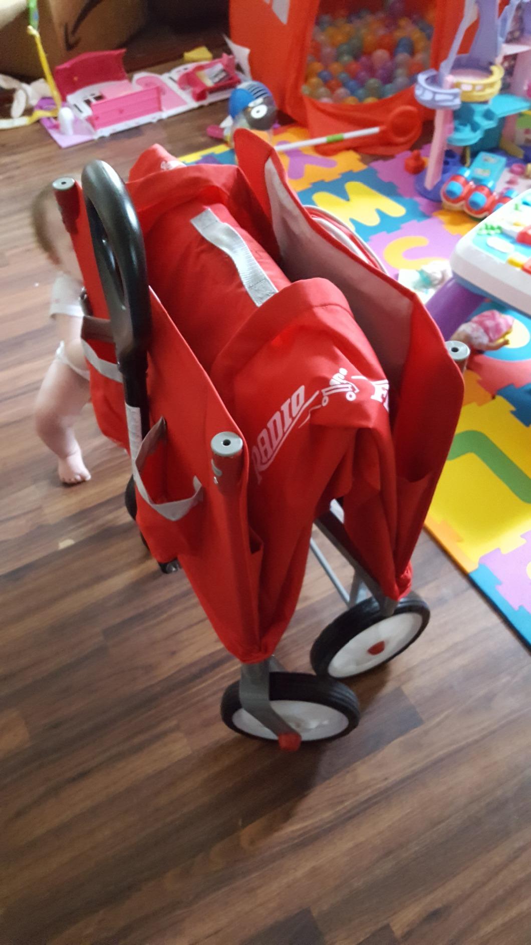 Radio Flyer 3-in-1 EZ Fold Wagon with Canopy, for Kids 1.5+, UV Shade customer photo 1