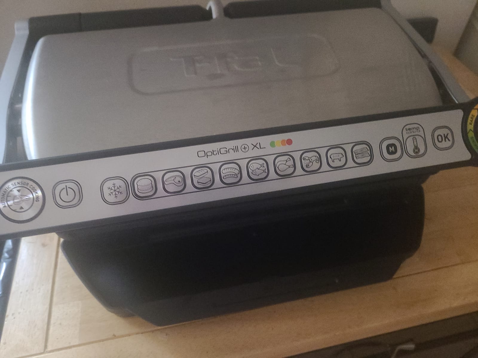 T-Fal OptiGrill Stainless Steel XL Electric Grill, 6 Servings, 9 Intelligent Automatic Cooking Modes, Panini Press, 1800 Watts, Nonstick Removable Plates, Indoor, Frozen Food, Kitchen Appliances customer photo 2