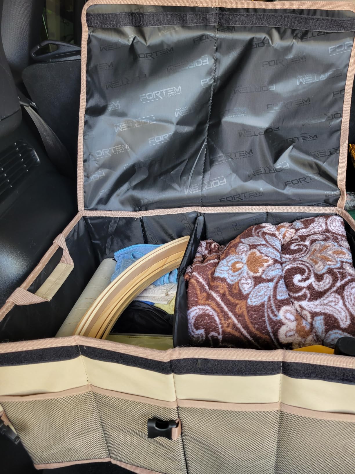 FORTEM Trunk Organizer - Foldable Car Organizer & Storage for SUVs & Trucks customer photo 2