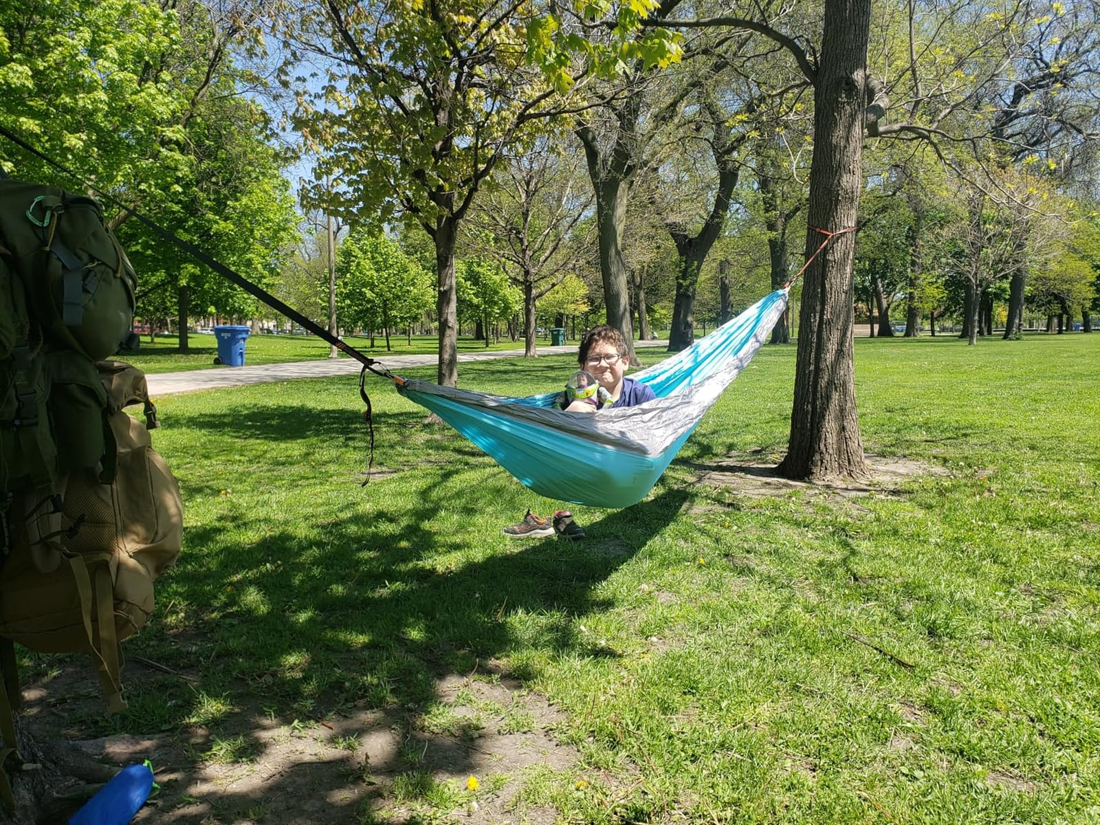 NATUREFUN Ultra-Light Travel Camping Hammock | 300kg Load Capacity,Breathable,Quick-Drying | 2 x Premium Carabiners,2 x Nylon Slings Included | Outdoor Indoor Garden customer photo 2