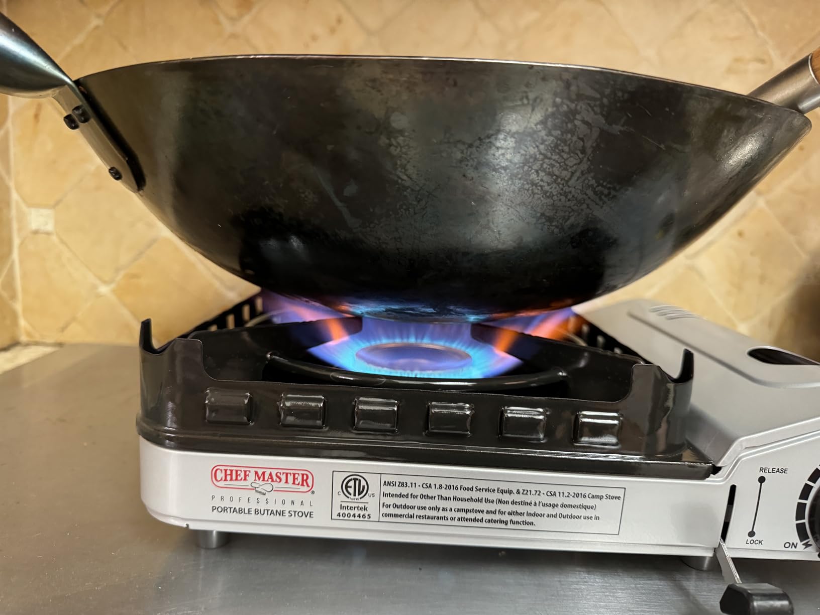 Chef Master Portable Butane Camping Stove, Backpacking Burner, 15,000 BTU customer photo 2