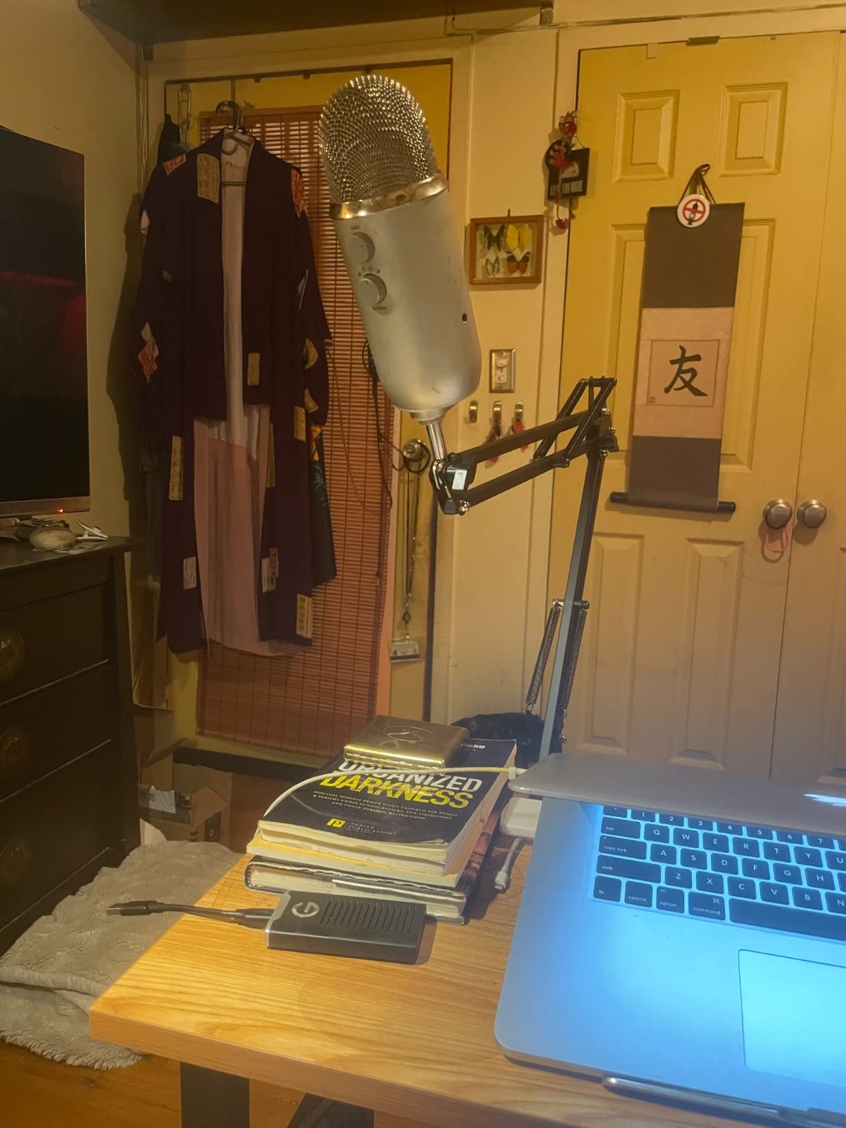 InnoGear Boom Arm Microphone Mic Stand for Blue Yeti Fifine HyperX, Black customer photo 1