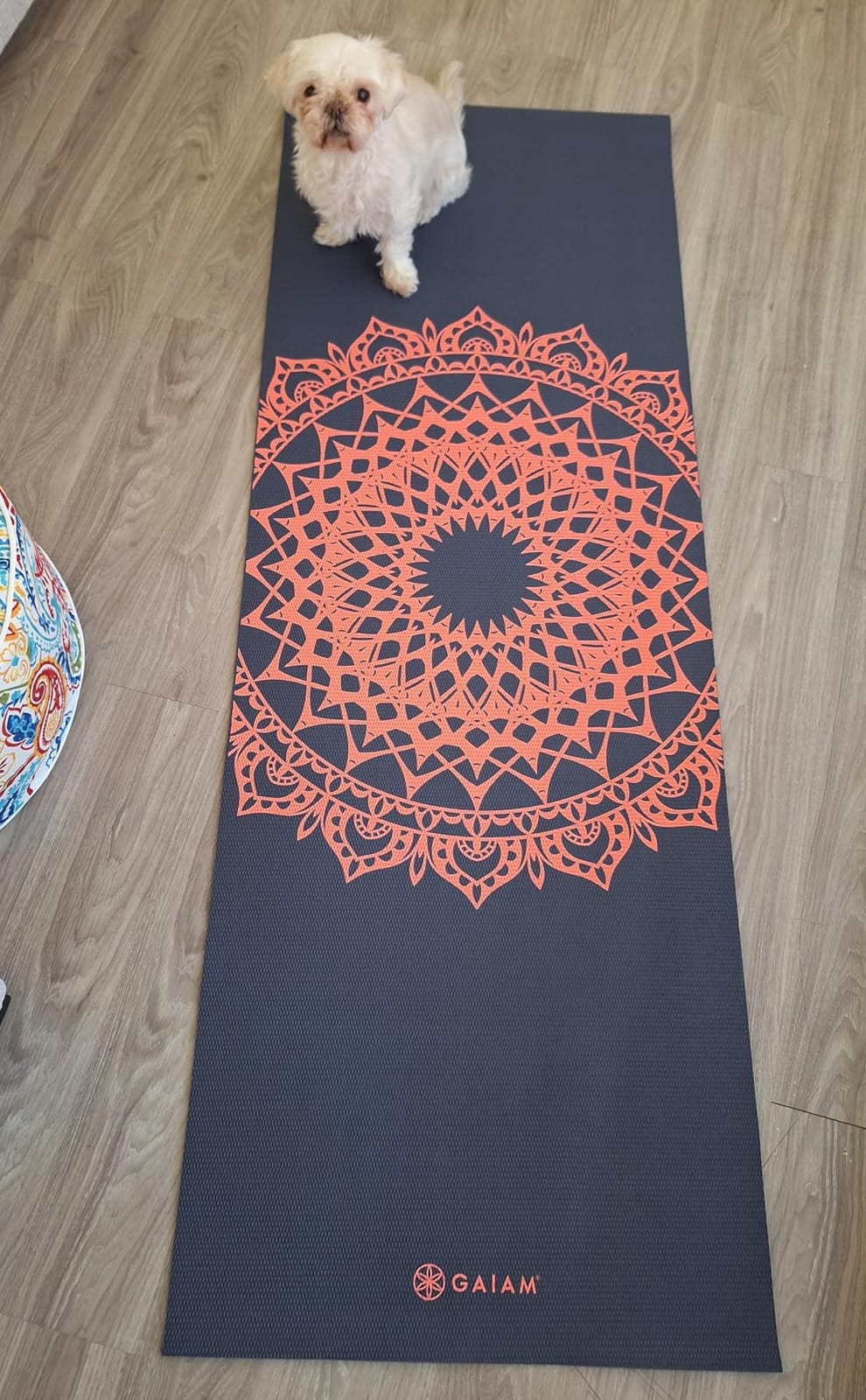 Gaiam Yoga Mat Classic Print, 4mm Non-Slip Mat customer photo 1