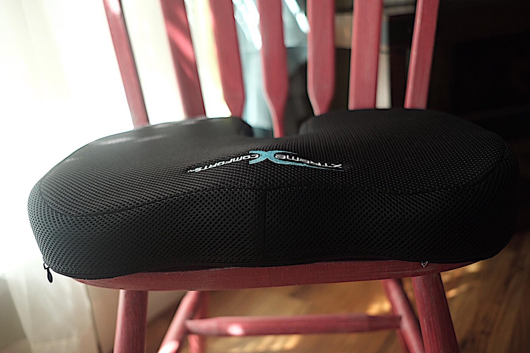 Xtreme Comforts Seat Cushions | Office Chair Cushions for Desk, Car, Wheelchair| Ergonomic Memory Foam Seat Cushion for Support & Comfort | Helps Improve Sitting Posture for Work & Body Relief (1 Pc) customer photo 2
