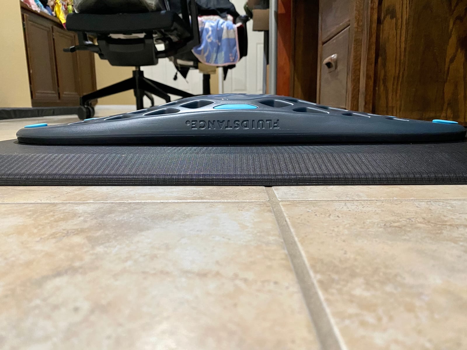 FluidStance Adult Balance Board for Standing Desk - Anti Fatigue USA Made 360 Degree Rocker Wobble Board as Exercise Equipment to Increase Focus & Movement - Sustainable Anti-Slip Plane Standing Board customer photo 2