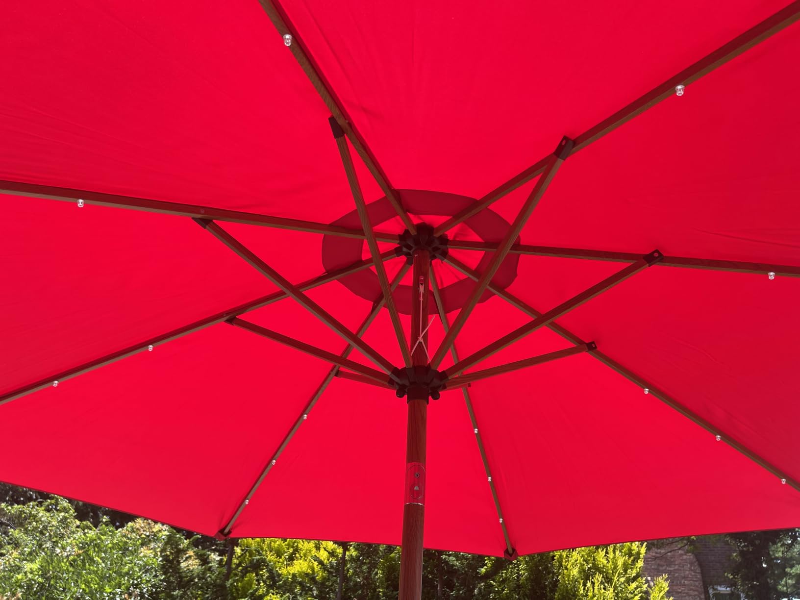 Best Choice Products 10ft Solar Polyester LED Lighted Patio Umbrella w/Tilt Adjustment and UV-Resistant Fabric customer photo 1